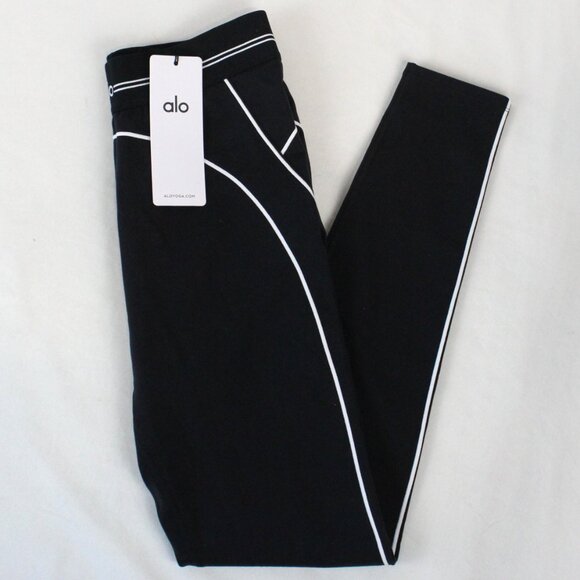 Alo Yoga Airbrush High-Waist Heart Throb Legging in Black/White Size Large - NWT - Picture 2 of 9